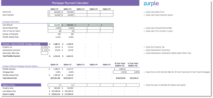 TX - Mortgage Calculator and Amortization Schedule - Display